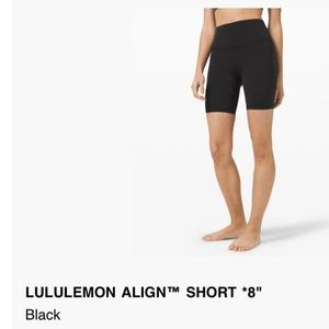 Lululemon Align Short 8"